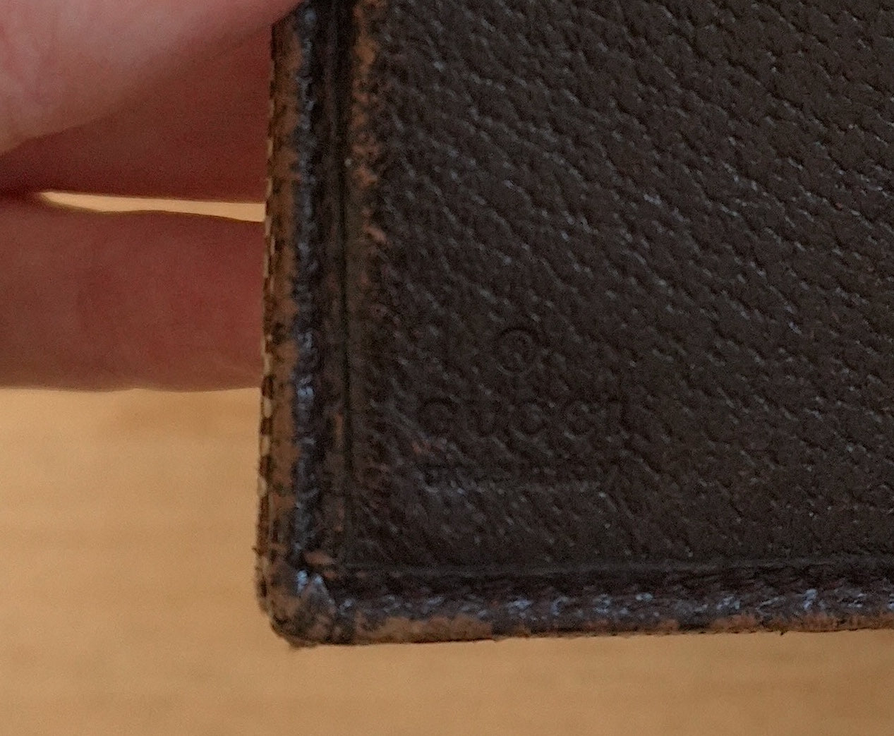 Gucci Wallet Vintage Beige Brown Canvas Leather GG Print Monogram Silver Horsebit Circle Clasp