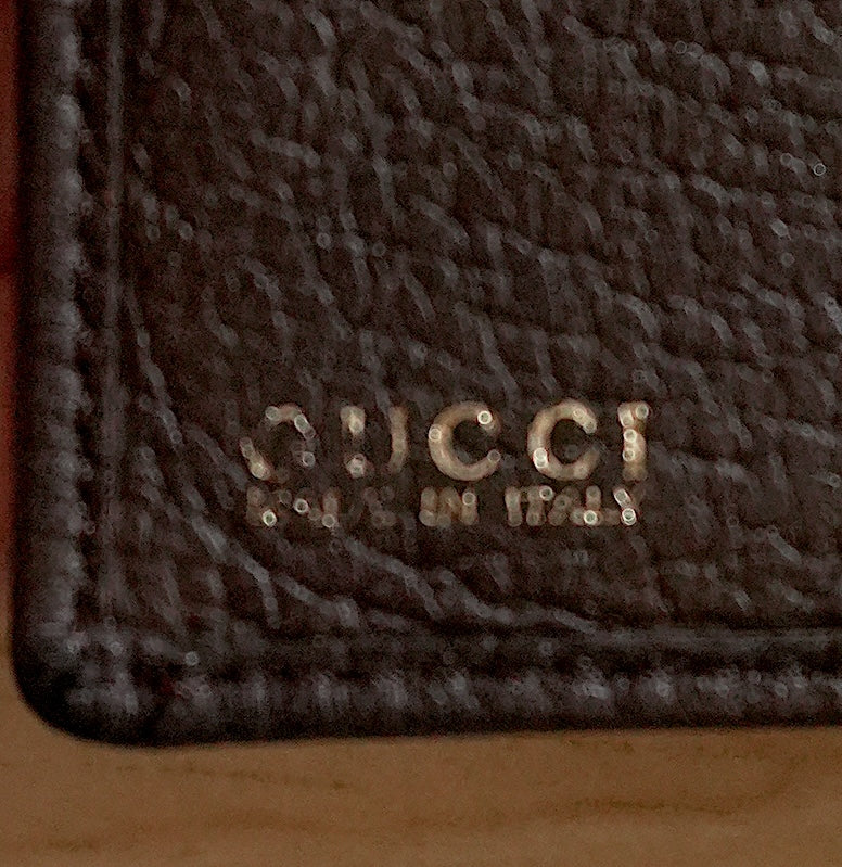 Vintage Gucci Bamboo Wallet – Brown Leather & Suede Bifold Purse Women’s