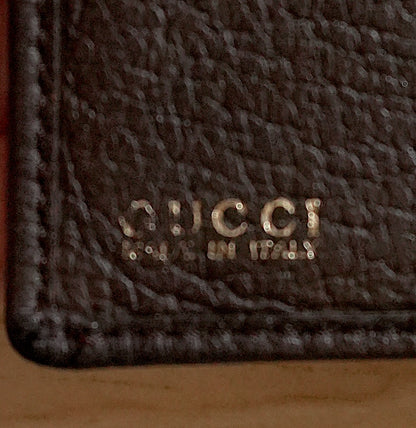 Vintage Gucci Bamboo Wallet – Brown Leather & Suede Bifold Purse Women’s