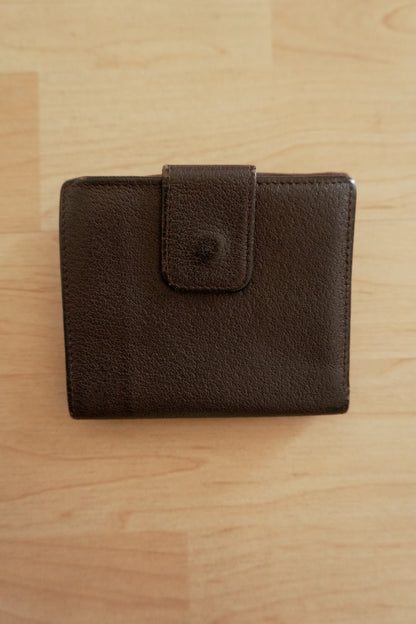Vintage Gucci Bamboo Wallet – Brown Leather & Suede Bifold Purse Women’s