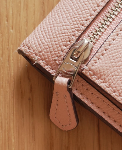 Coach Purse Vintage Light Pink Leather Envelope Square Wallet Stud Women's