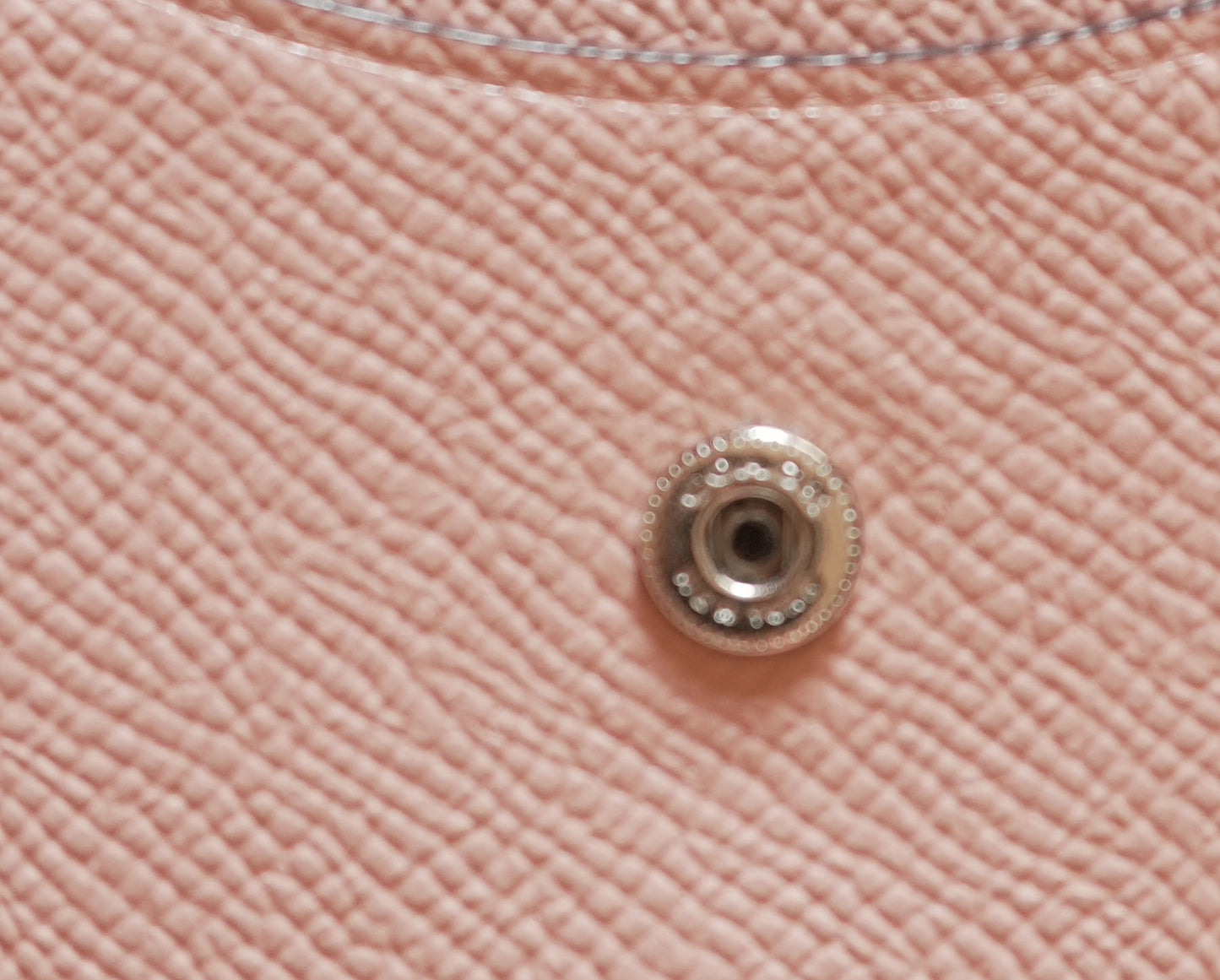 Coach Purse Vintage Light Pink Leather Envelope Square Wallet Stud Women's
