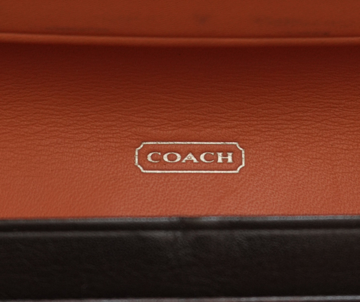Coach Vintage Wallet Y2K Black Leather Flap Purse Silver Buckle Coin Pocket 2000
